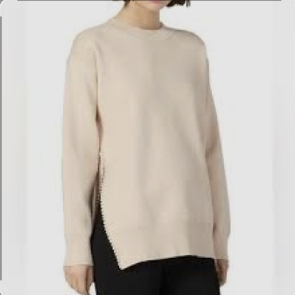 Sandro Pearlin Split-Side Sweater Size S